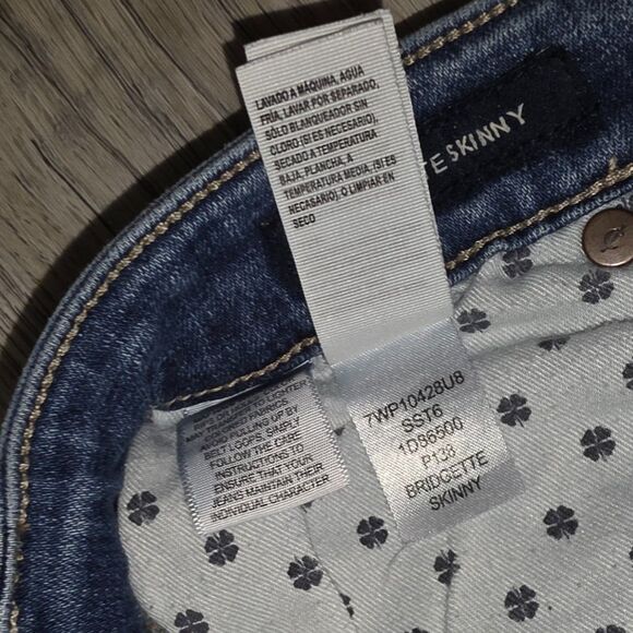 Lucky Brand Bridgette Skinny Button Fly High-Rise Skinny Jeans Size 4/27 - Picture 6 of 11